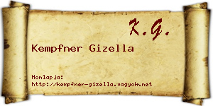 Kempfner Gizella névjegykártya